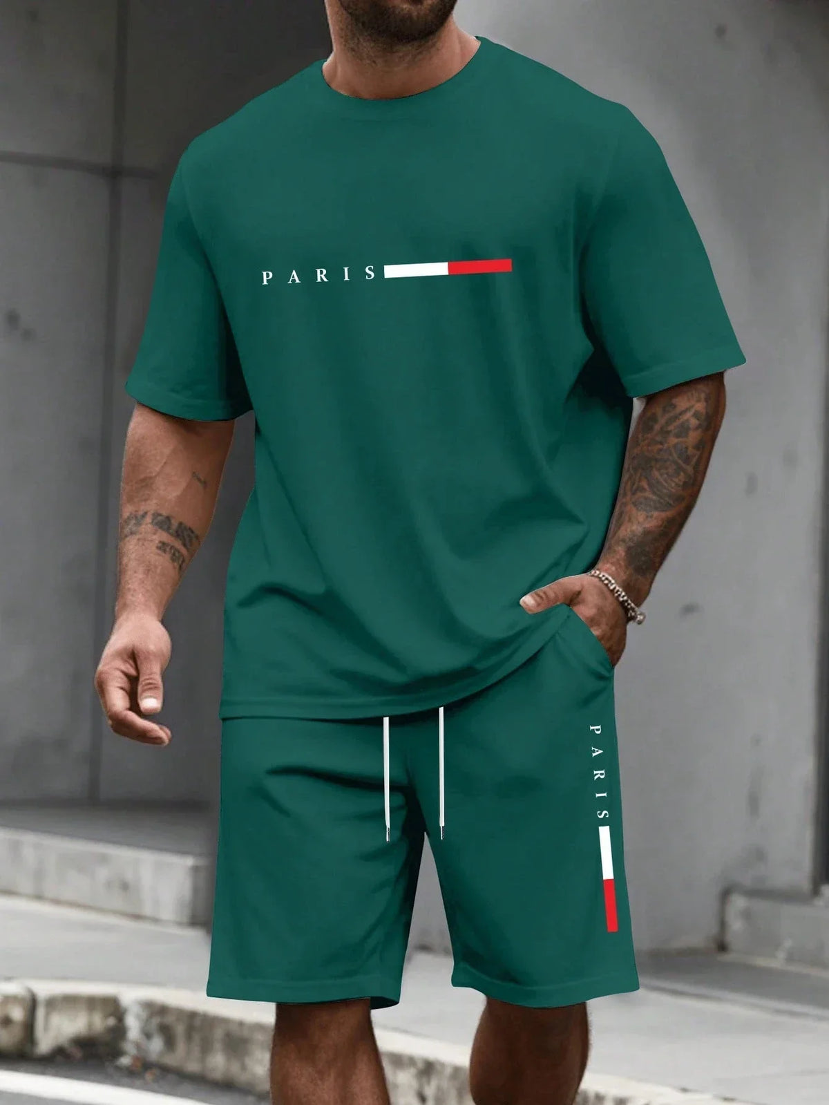 Men's 2-piece set (shirt and shorts)